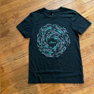 Chosen Against The Current T-Shirt Black / Turquoise Sz Youth Small